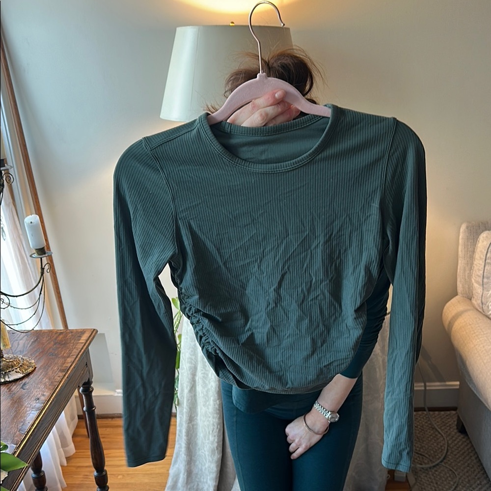 lululemon athletica Dark Green Long Sleeve Top